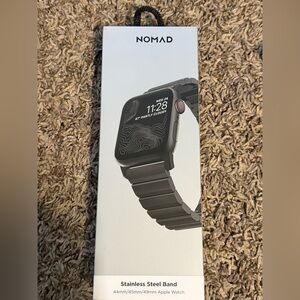 Nomad Silver Stainless Steel Smartwatch Band